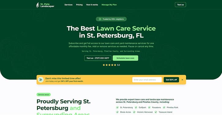 St Pete Lawn project